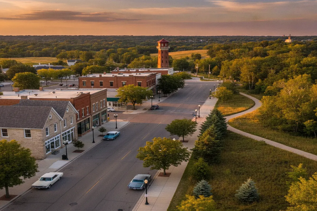 Public restroom locations mapped in Hopkins, Minnesota — 12 facilities across zip codes 55326, 55343