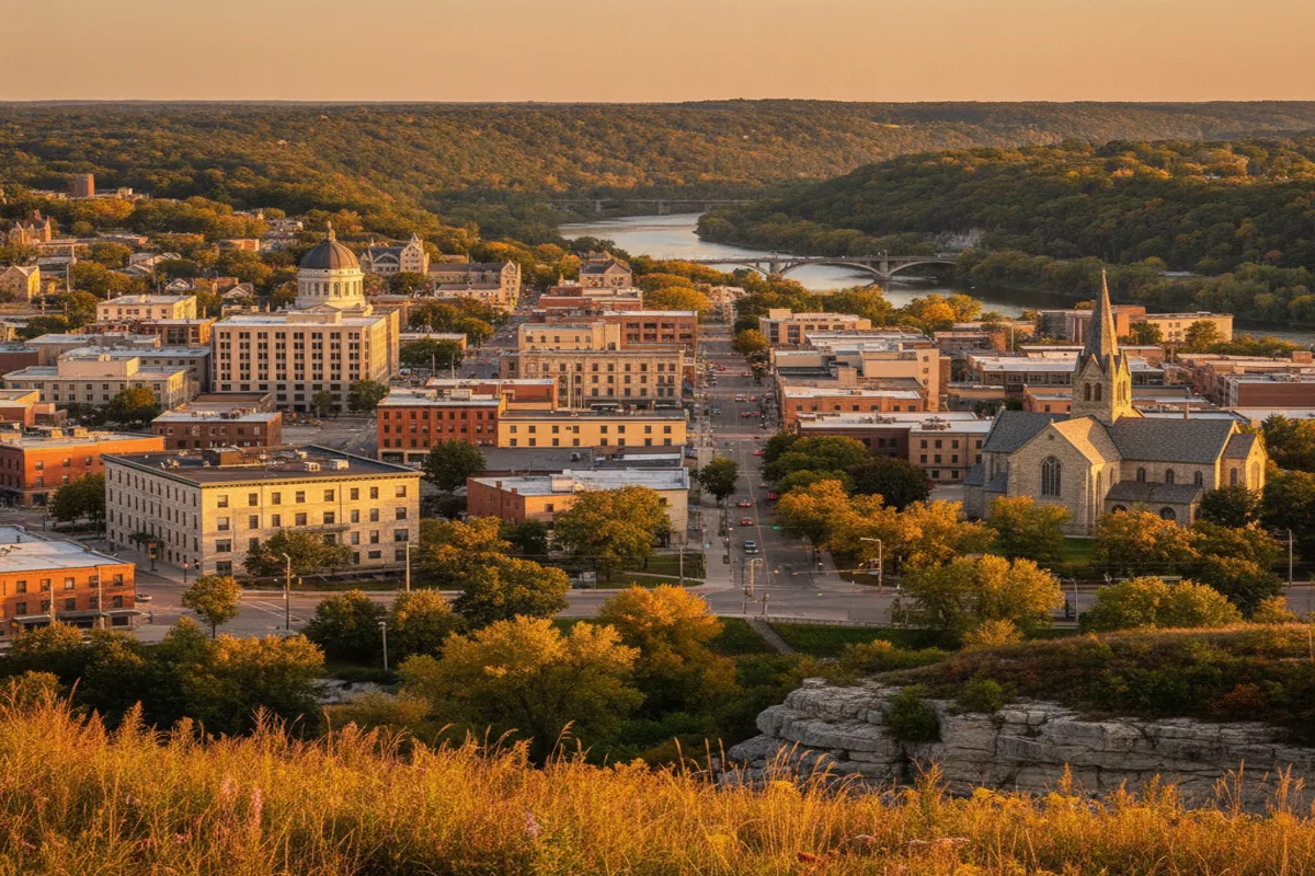 Public restroom locations mapped in Mankato, Minnesota — 36 facilities across zip codes 56001, 56003