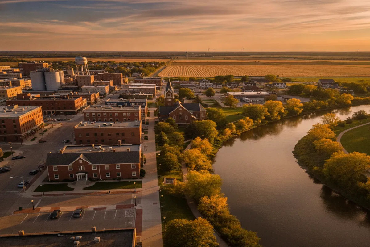 Public restroom locations mapped in Moorhead, Minnesota — 19 facilities across zip codes 56529, 56560, 56562