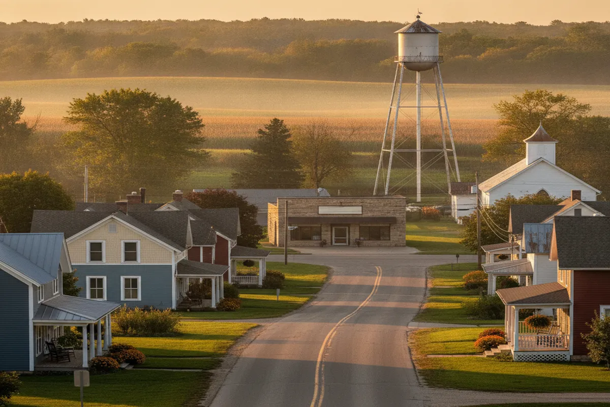 Public restroom locations mapped in Randolph Township, Minnesota — 9 facilities across zip codes 55009