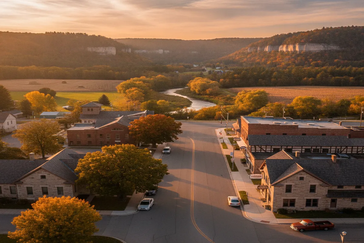 Public restroom locations mapped in Rushford, Minnesota — 2 facilities across zip codes 55971