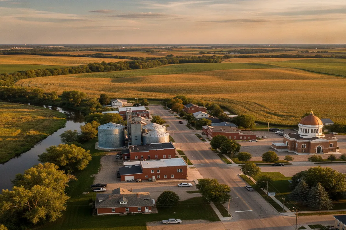 Public restroom locations mapped in Swift County, Minnesota — 10 facilities across zip codes 56208