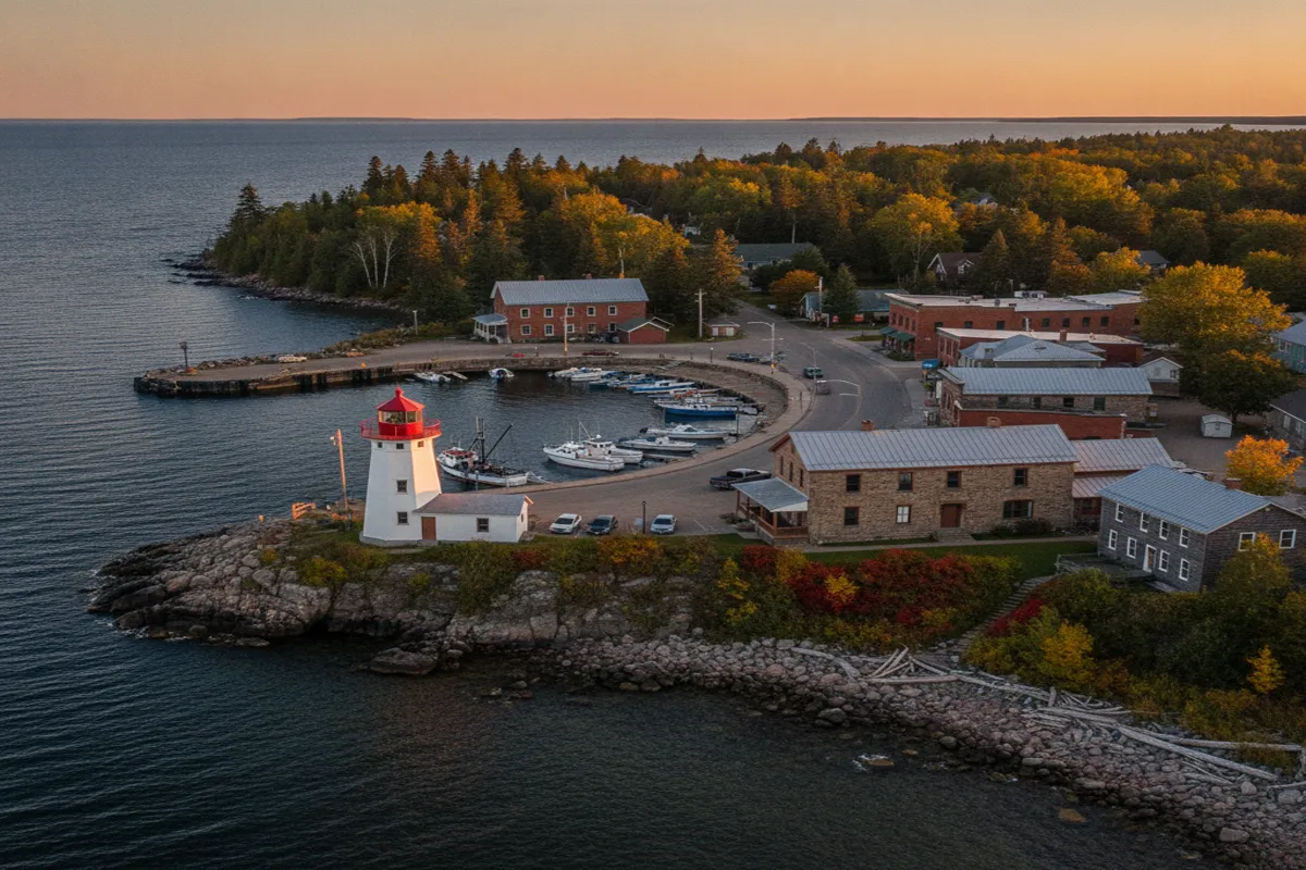 Public restroom locations mapped in Two Harbors, Minnesota — 10 facilities across zip codes 55616