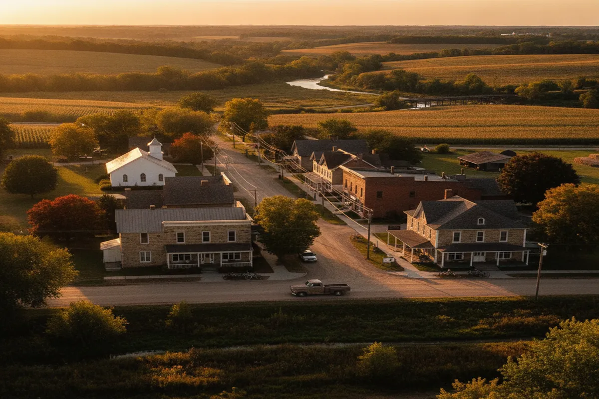 Public restroom locations mapped in Waterville Township, Minnesota — 8 facilities across zip codes 56096