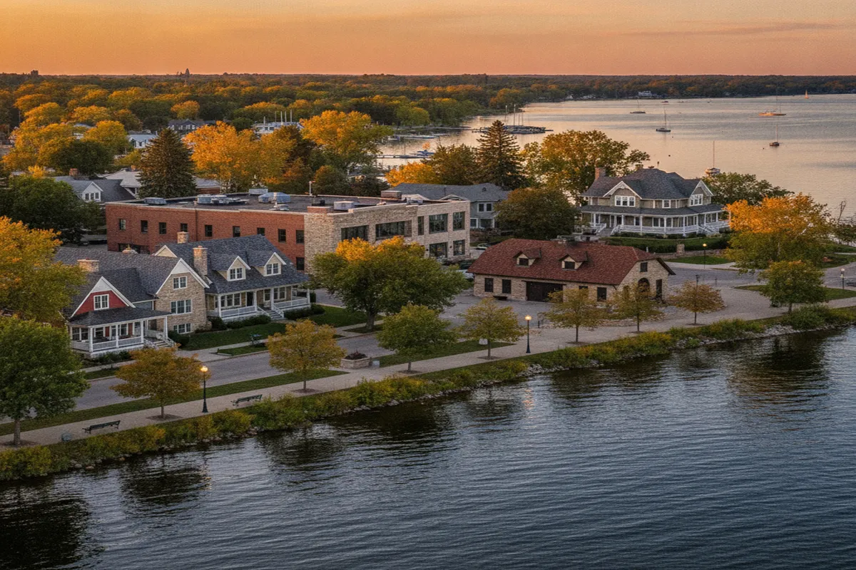 Public restroom locations mapped in White Bear Lake, Minnesota — 41 facilities across zip codes 55110