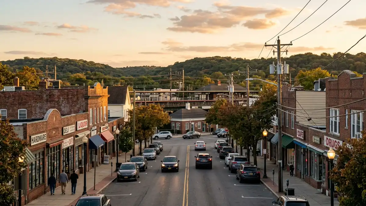 Public restroom locations mapped in Huntington Station, New York — 13 facilities across zip codes 11724, 11743