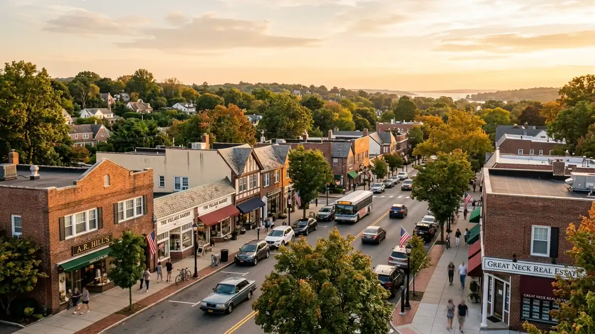 Public restroom locations mapped in Village Of Great Neck, New York — 8 facilities across zip codes 11024
