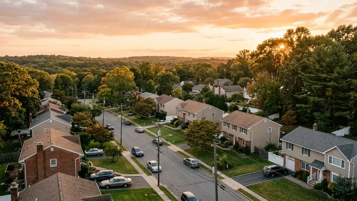 Public restroom locations mapped in Wheatley Heights, New York — 8 facilities across zip codes 11747
