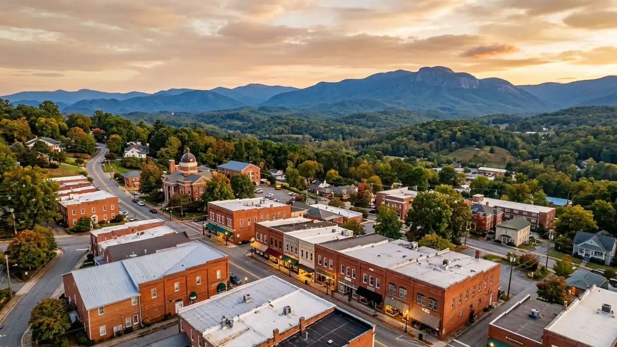 Public restroom locations mapped in Burke County, North Carolina — 35 facilities across zip codes 28647, 28655, 28761
