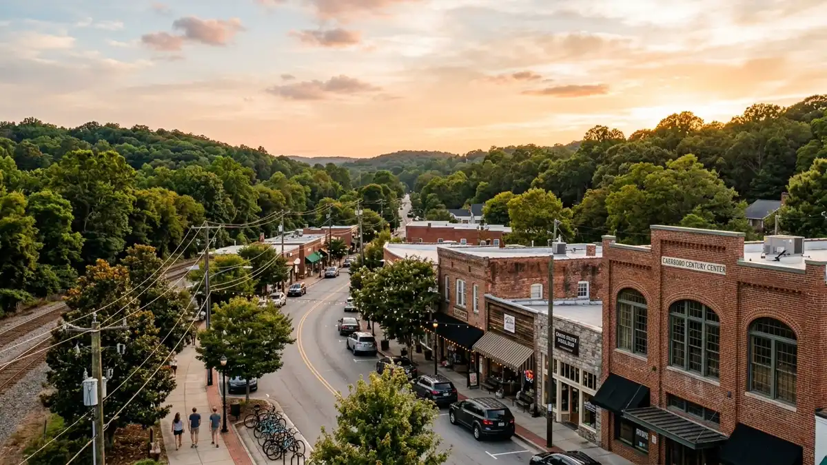 Public restroom locations mapped in Carrboro, North Carolina — 32 facilities across zip codes 27278, 27510, 27516