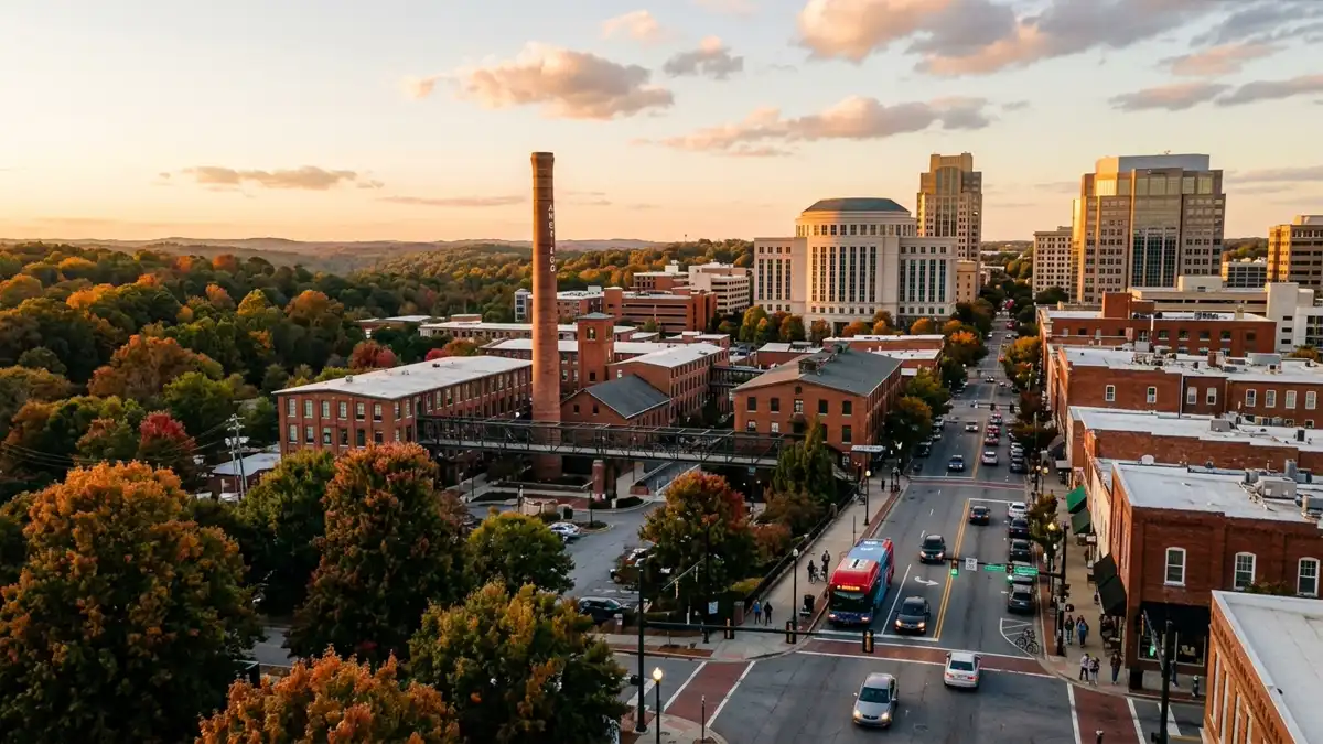 Public restroom locations mapped in Durham County, North Carolina — 11 facilities across zip codes 27503, 27703, 27705