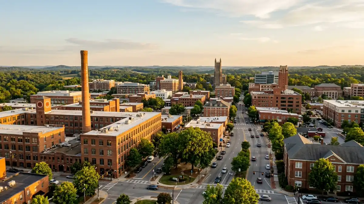 Public restroom locations mapped in Durham, North Carolina — 181 facilities across zip codes 27701, 27703, 27704