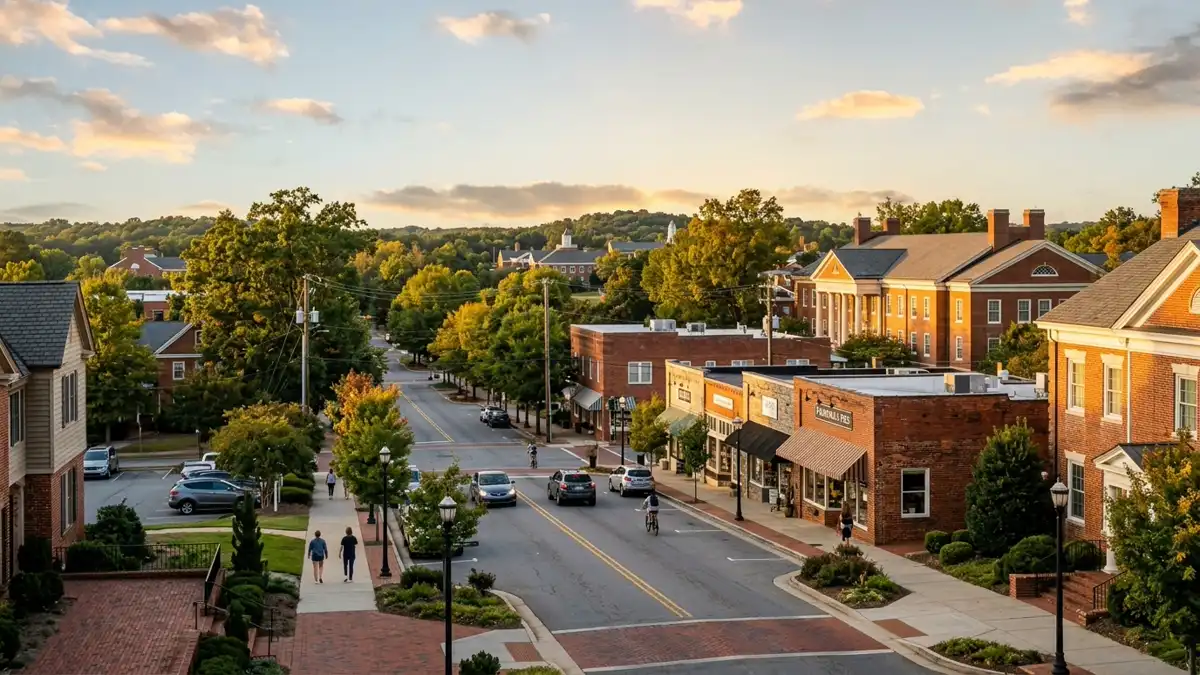 Public restroom locations mapped in Elon, North Carolina — 4 facilities across the city