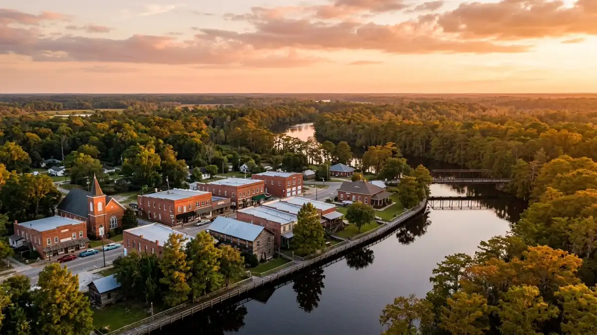 Public restroom locations mapped in Fair Bluff, North Carolina — 4 facilities across zip codes 28439