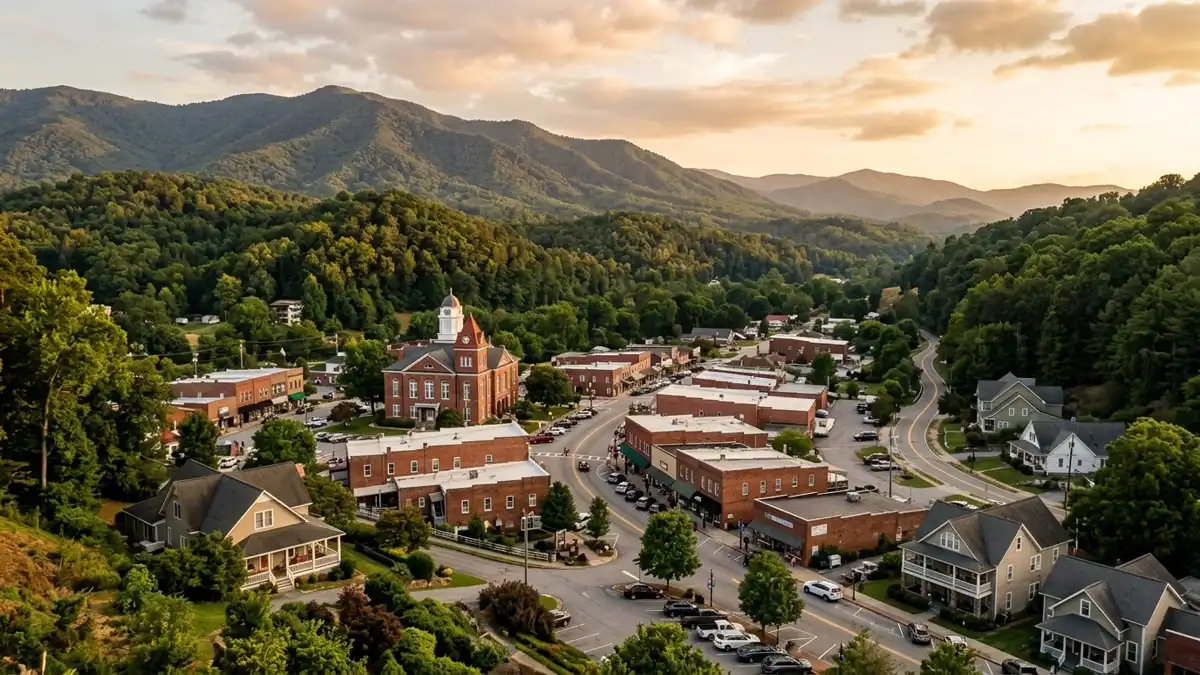 Public restroom locations mapped in Hayesville, North Carolina — 6 facilities across zip codes 28904