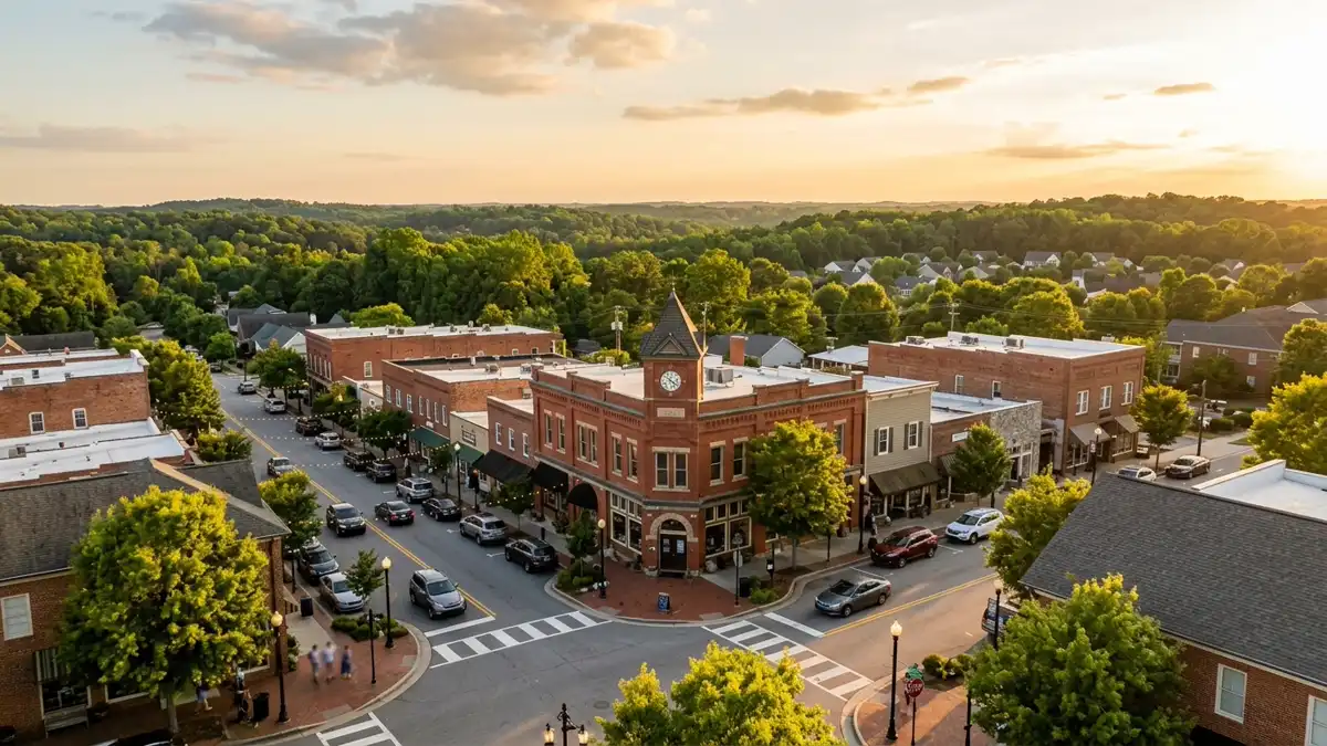 Public restroom locations mapped in Holly Springs, North Carolina — 6 facilities across zip codes 27540