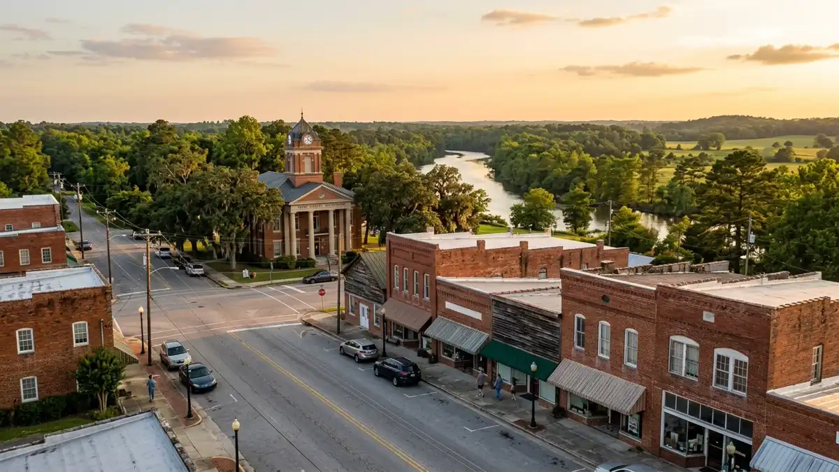 Public restroom locations mapped in Jones County, North Carolina — 8 facilities across the city