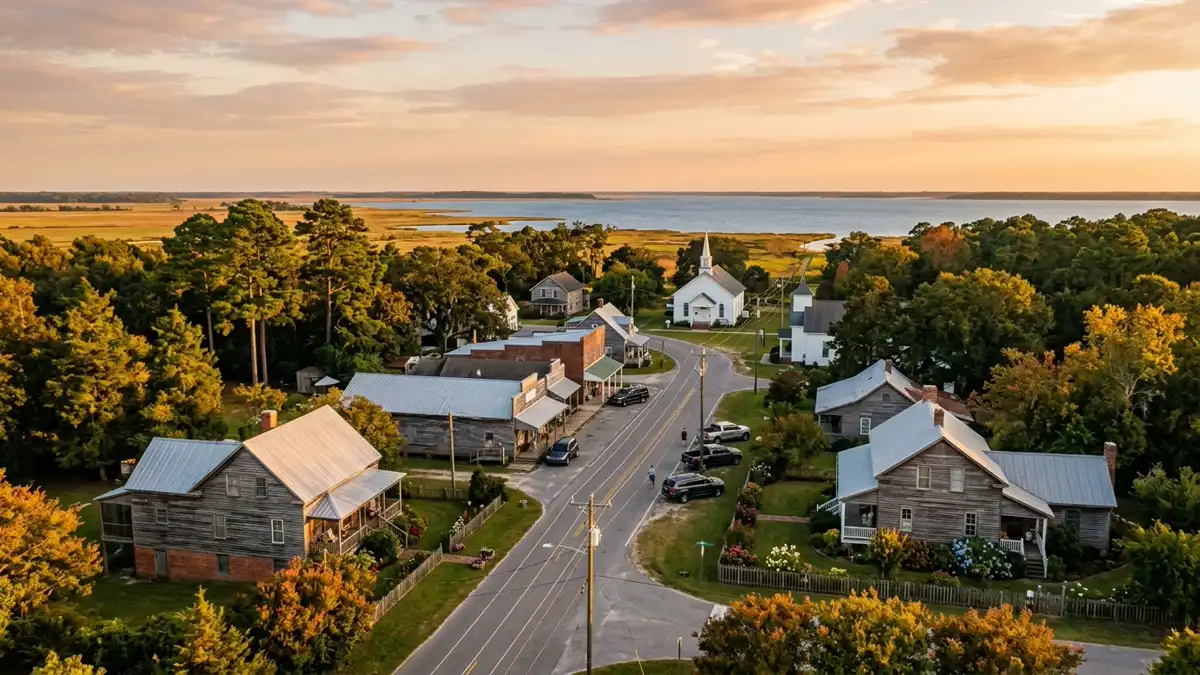 Public restroom locations mapped in New Holland, North Carolina — 1 facility across the city