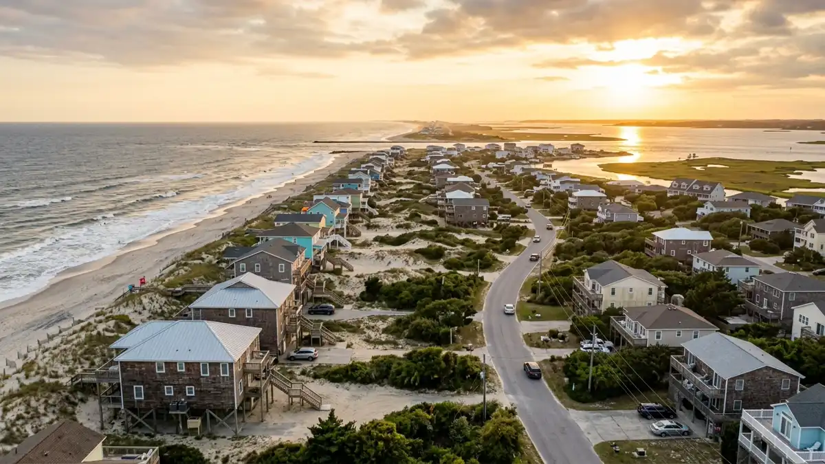 Public restroom locations mapped in North Topsail Beach, North Carolina — 4 facilities across the city