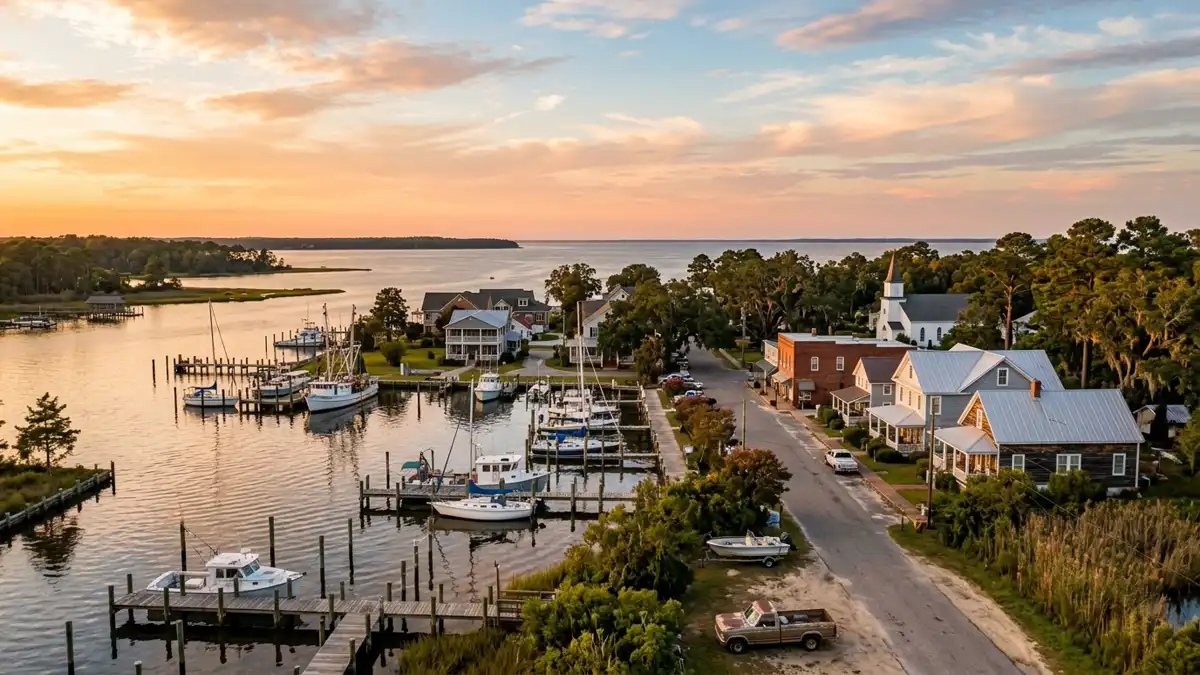 Public restroom locations mapped in Pamlico County, North Carolina — 1 facility across zip codes 28510