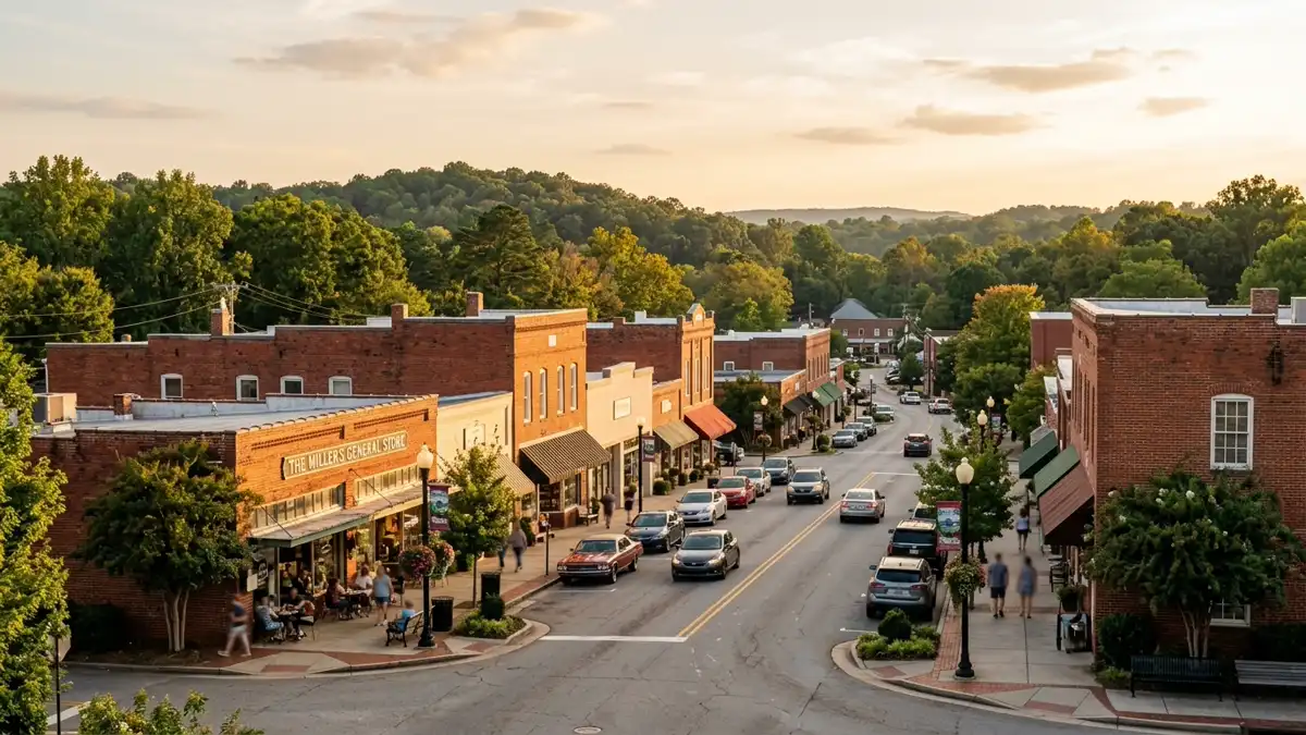 Public restroom locations mapped in Pineville, North Carolina — 14 facilities across zip codes 28134