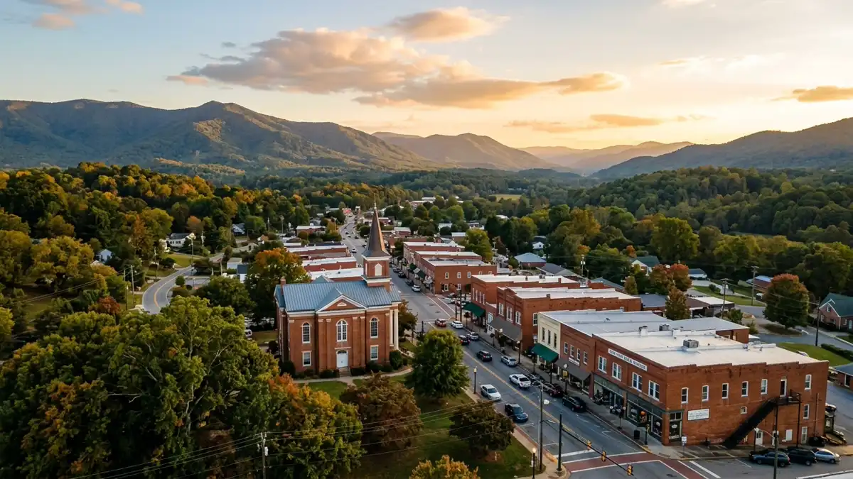Public restroom locations mapped in Rutherfordton, North Carolina — 4 facilities across zip codes 28139
