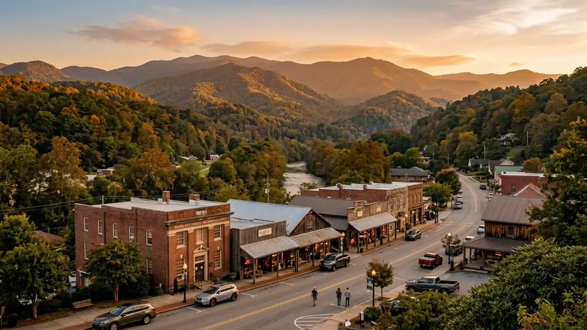 Public restroom locations mapped in Swain County, North Carolina — 70 facilities across zip codes 28713, 28719