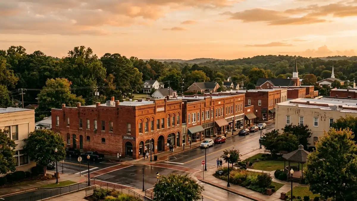 Public restroom locations mapped in Zebulon, North Carolina — 1 facility across zip codes 27597