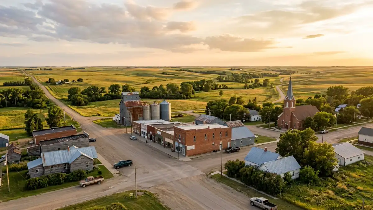 Public restroom locations mapped in Emmons County, North Dakota — 67 facilities across the city