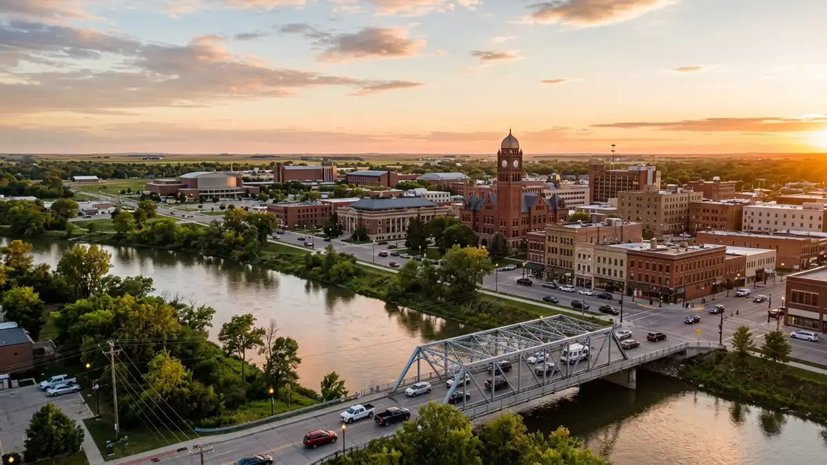 Public restroom locations mapped in Grand Forks, North Dakota — 4 facilities across zip codes 56721