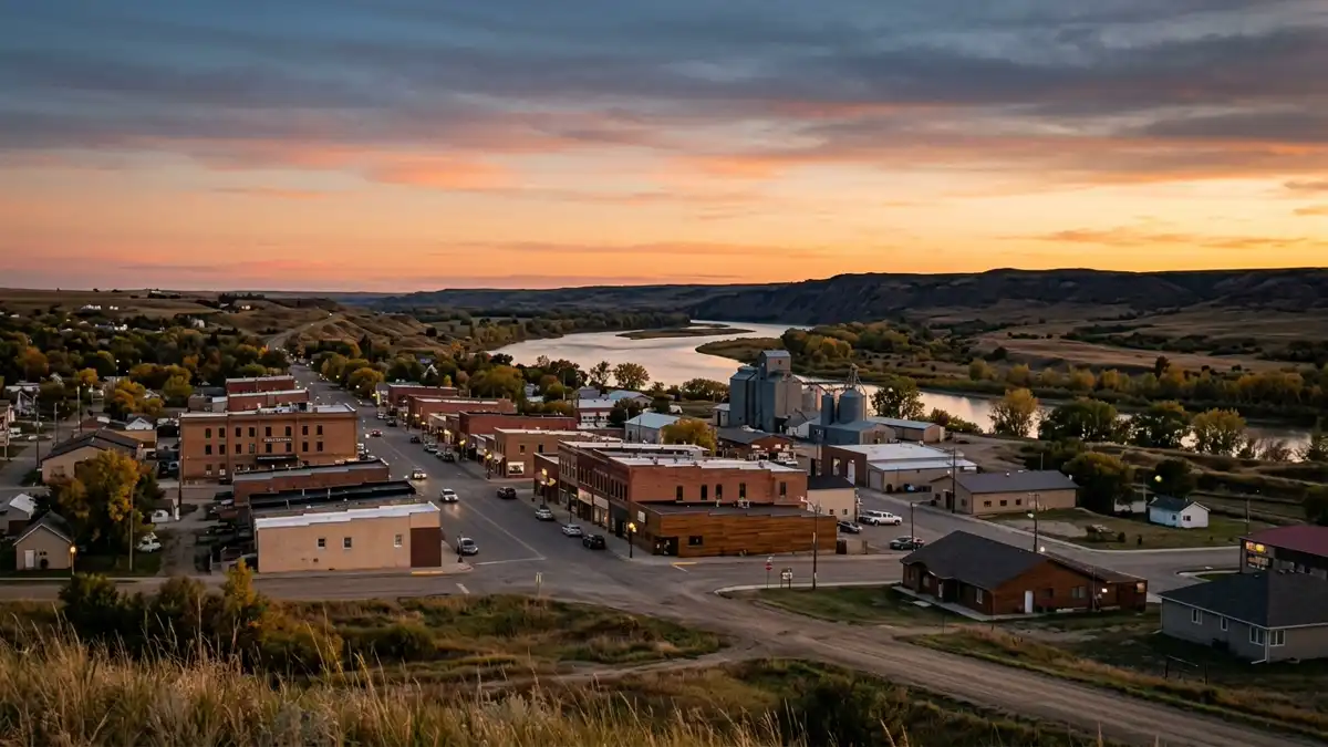 Public restroom locations mapped in Morton County, North Dakota — 22 facilities across the city