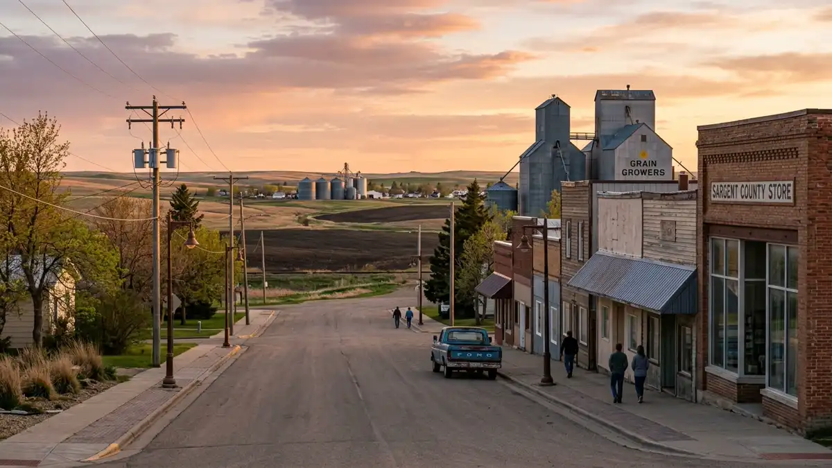 Public restroom locations mapped in Sargent County, North Dakota — 7 facilities across the city