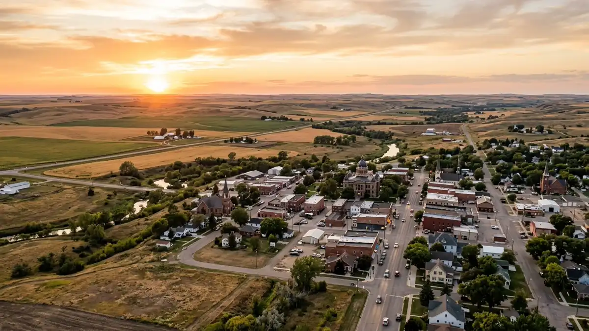 Public restroom locations mapped in Stutsman County, North Dakota — 35 facilities across the city