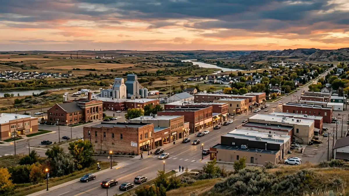 Public restroom locations mapped in Williston, North Dakota — 9 facilities across zip codes 58801, 58802