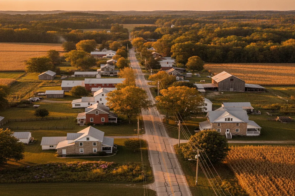 Public restroom locations mapped in Amboy Township, Ohio — 46 facilities across zip codes 49232