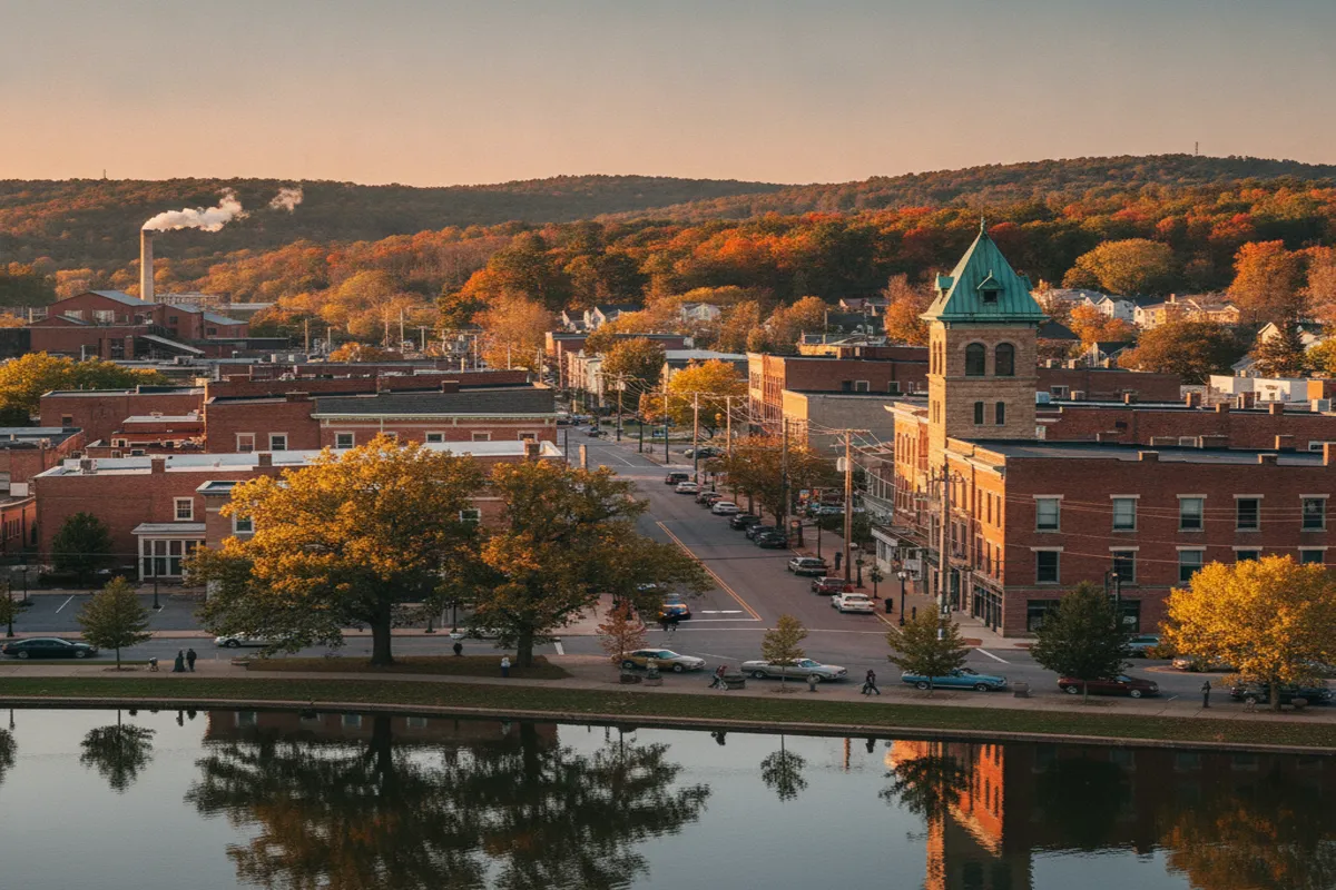 Public restroom locations mapped in Barberton, Ohio — 13 facilities across zip codes 44203