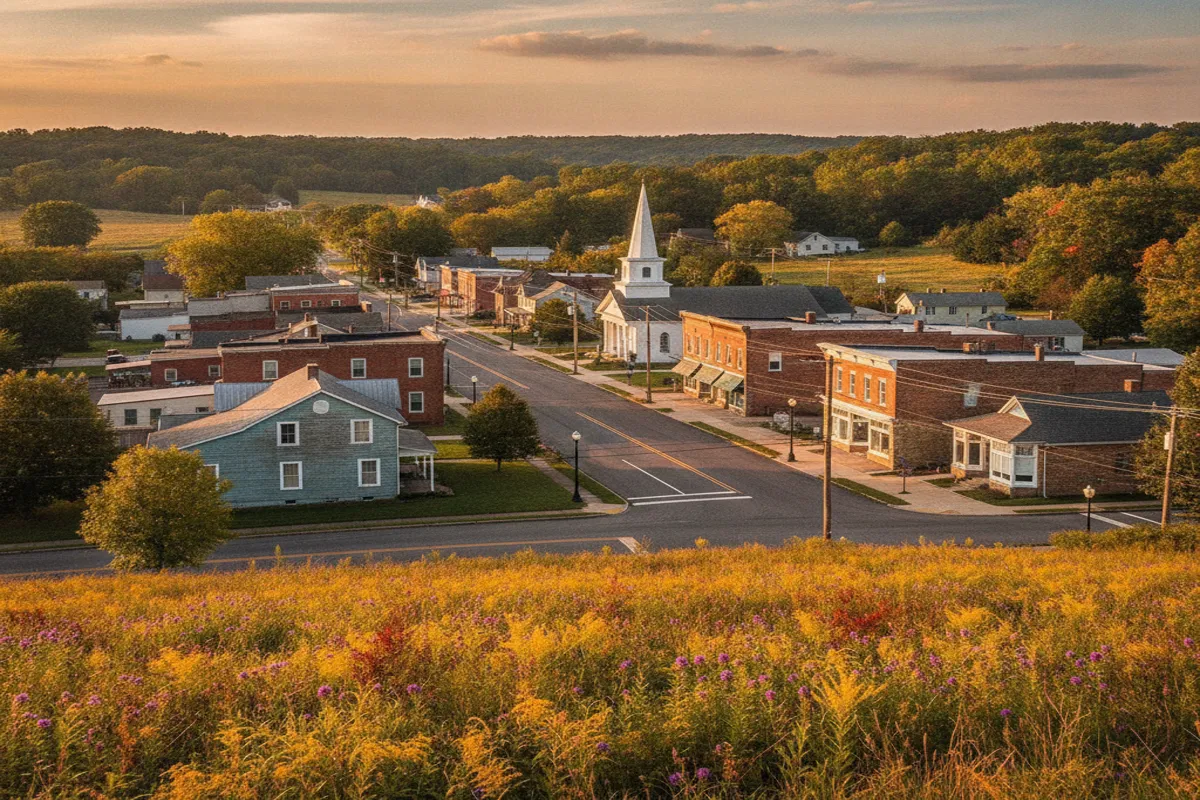 Public restroom locations mapped in Bethel, Ohio — 12 facilities across zip codes 45106