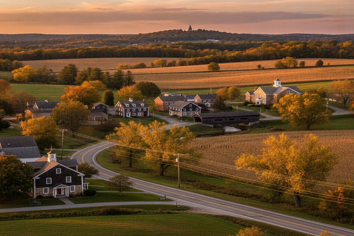Public restroom locations mapped in Chardon Township, Ohio — 32 facilities across zip codes 44024
