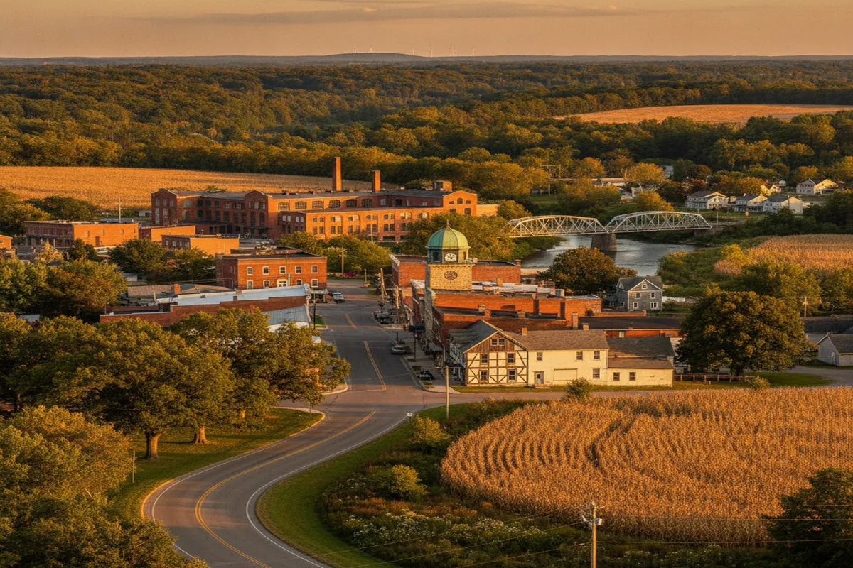 Public restroom locations mapped in Drakesburg, Ohio — 1 facility across the city