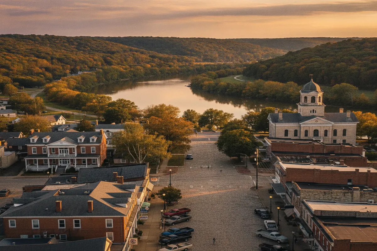 Public restroom locations mapped in Gallia County, Ohio — 1 facility across zip codes 45614