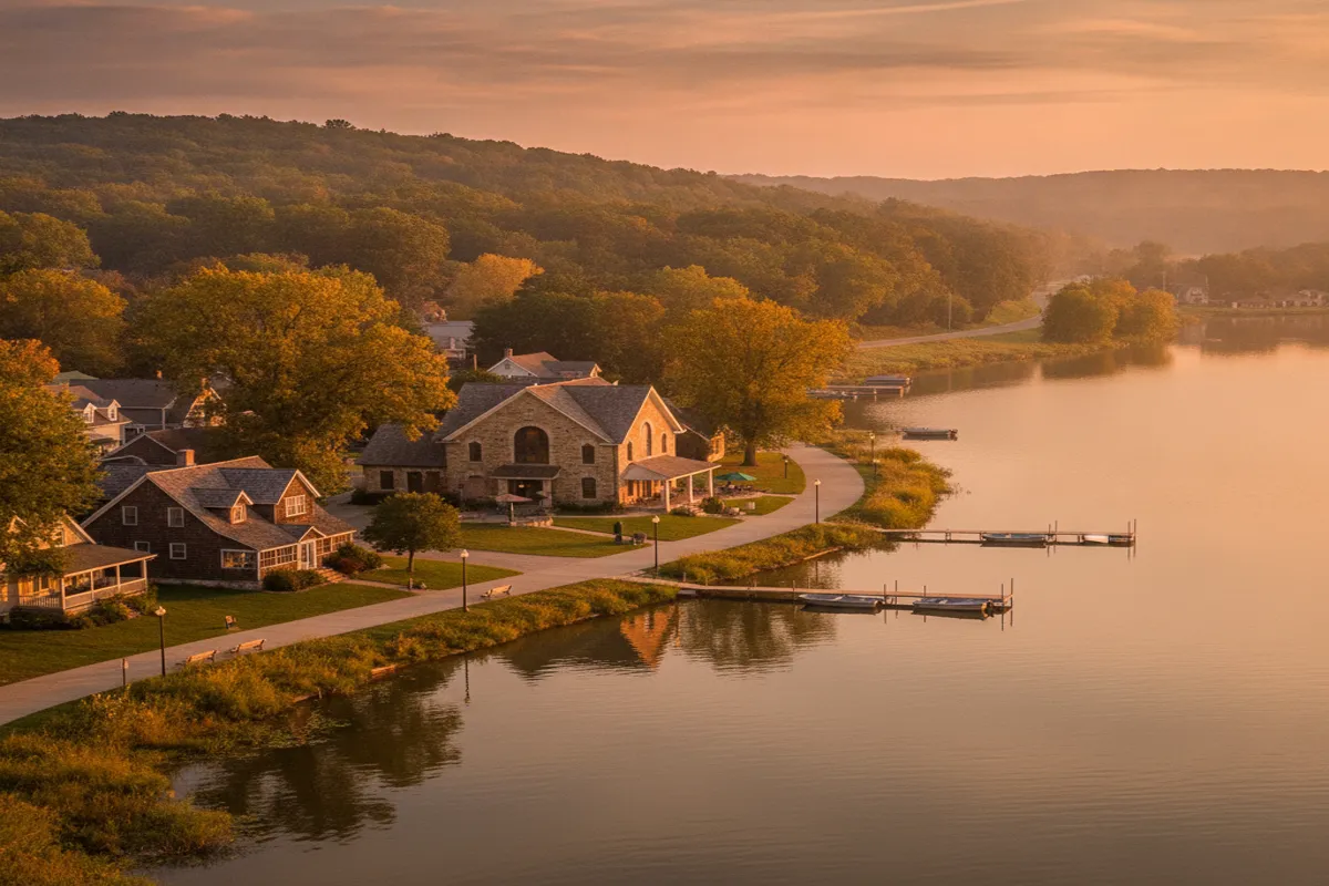 Public restroom locations mapped in Madison Lake, Ohio — 7 facilities across the city