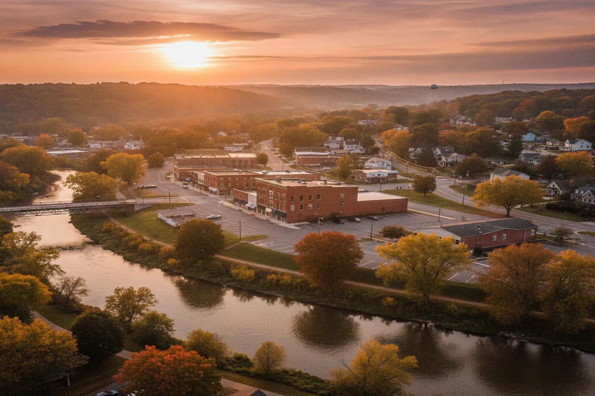 Public restroom locations mapped in Munroe Falls, Ohio — 24 facilities across zip codes 44262