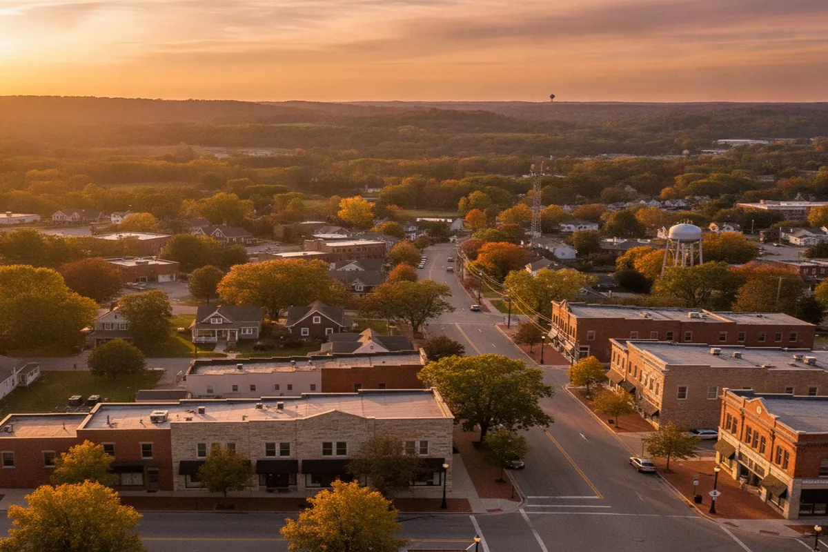 Public restroom locations mapped in Pickerington, Ohio — 15 facilities across zip codes 43147