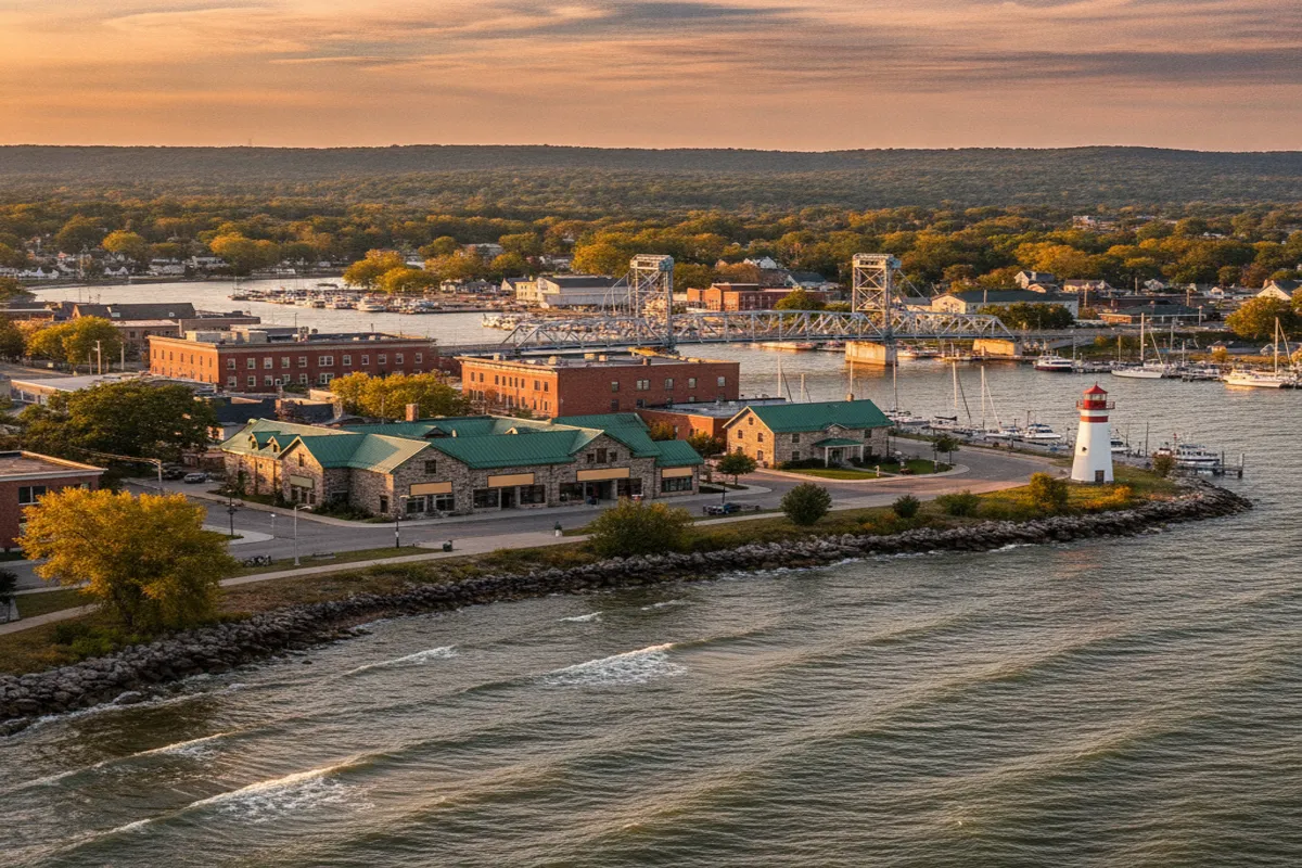 Public restroom locations mapped in Port Clinton, Ohio — 2 facilities across zip codes 43452