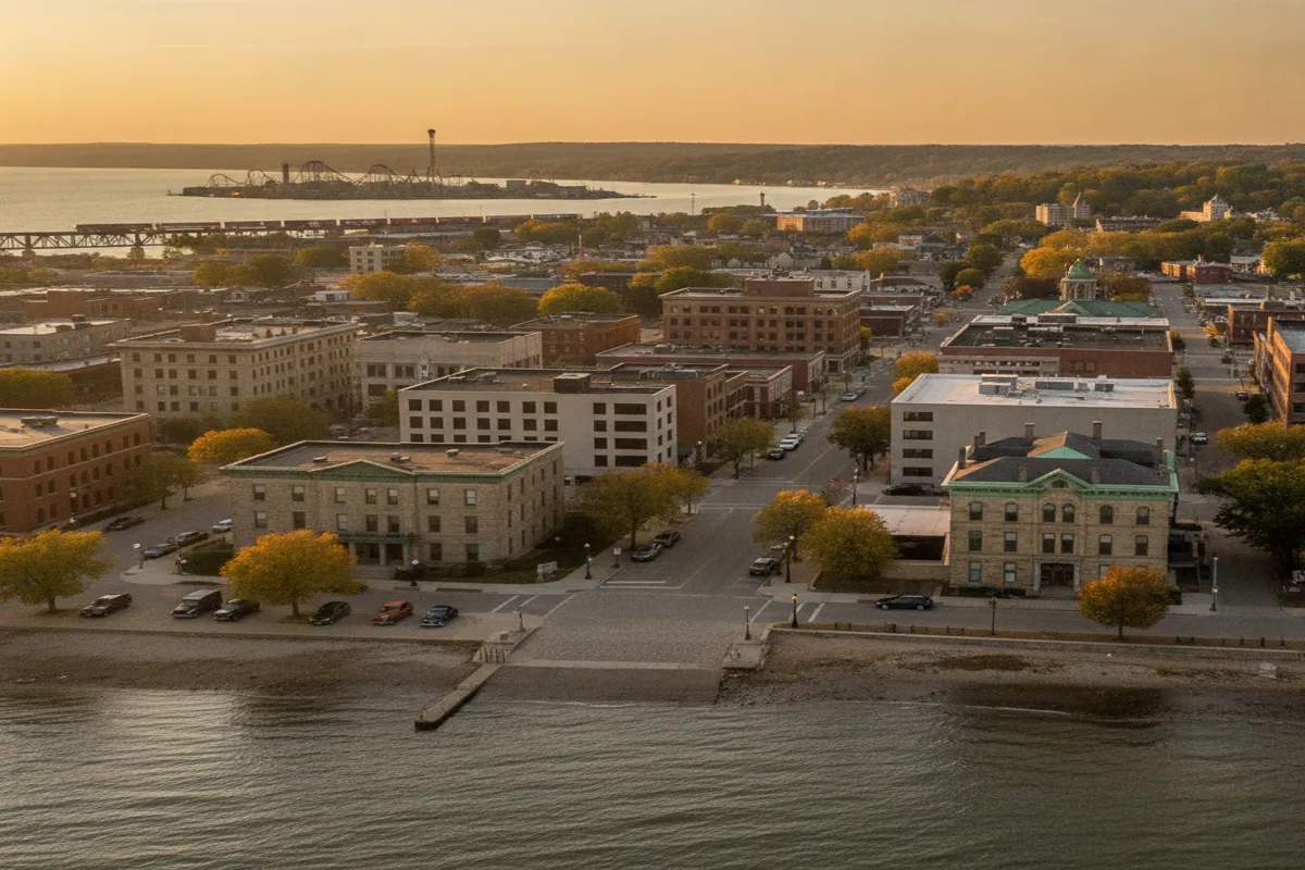 Public restroom locations mapped in Sandusky, Ohio — 245 facilities across zip codes 44870