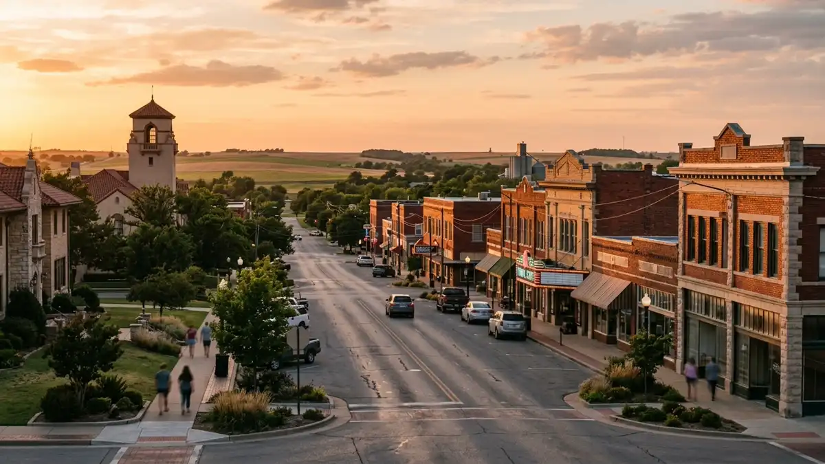 Public restroom locations mapped in Kay County, Oklahoma — 7 facilities across zip codes 74641