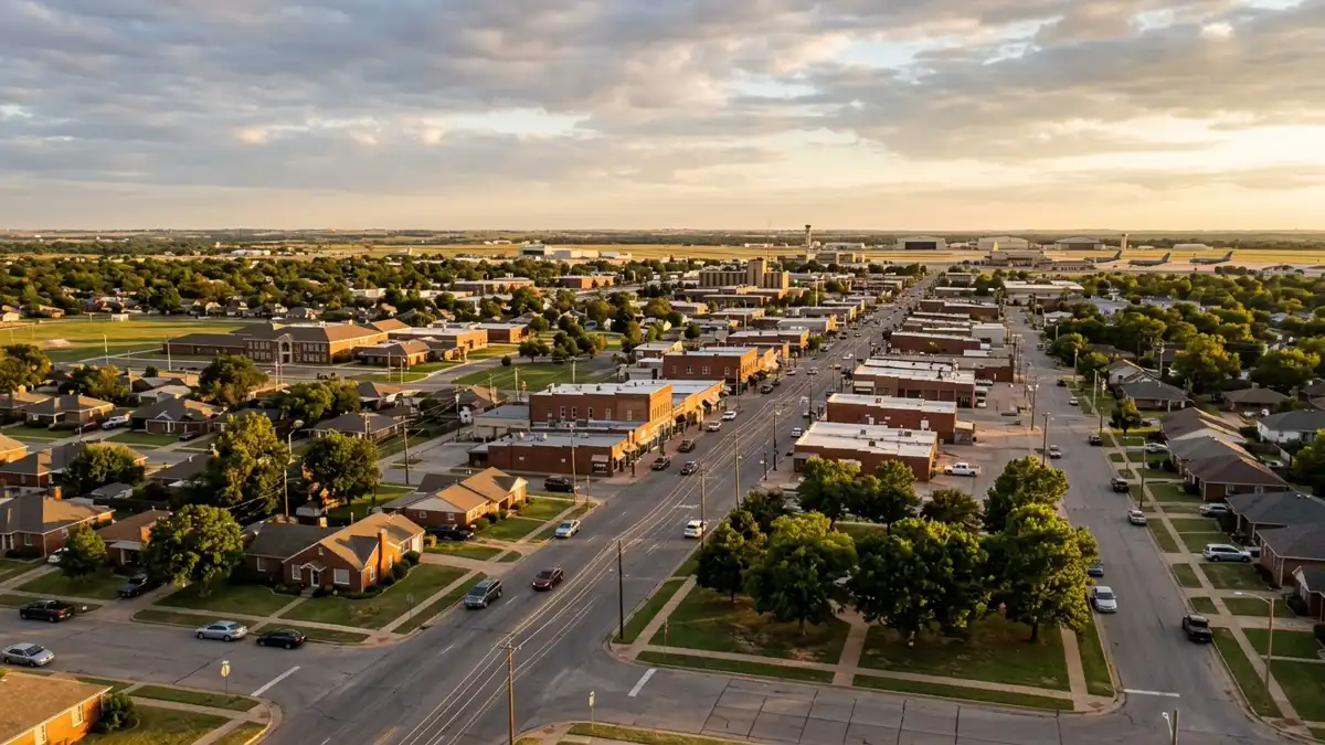 Public restroom locations mapped in Midwest City, Oklahoma — 1 facility across zip codes 73141