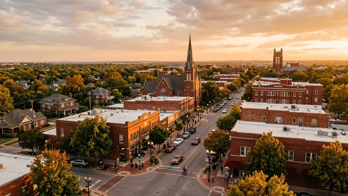 Public restroom locations mapped in Norman, Oklahoma — 57 facilities across zip codes 73019, 73026, 73069