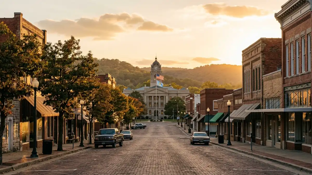 Public restroom locations mapped in Pittsburg County, Oklahoma — 1 facility across the city