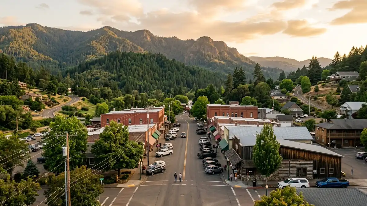 Public restroom locations mapped in Canyonville, Oregon — 1 facility across zip codes 97417